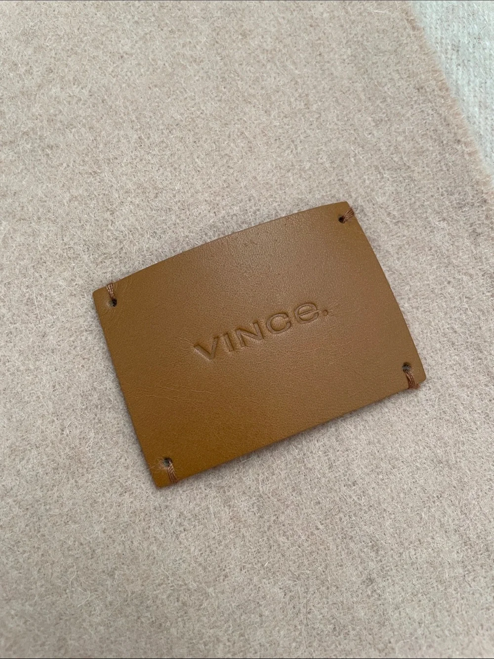 VINCE Cashmere Merino Wool Fringe Scarf